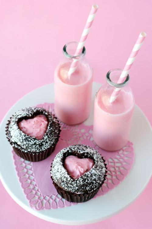 decoracion de cupcakes para san valentin