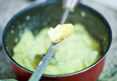 receta pure de patatas con mantequilla
