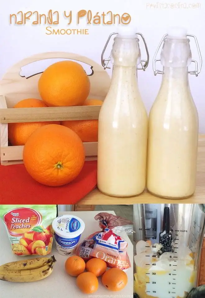 como hacer smoothies de naranja