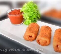 rollitos de jamón con queso