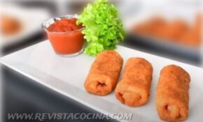 rollitos de jamón con queso